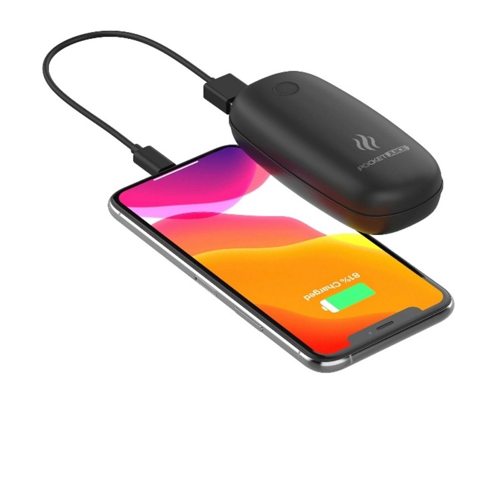 Pocket Juice Hybrid Heat, Rechargeable Pocket Hand Warmer and 5200mAh USB Power